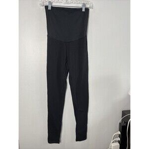 Quince Black Ultra-Form Performance Maternity/Postpartum Leggings sz S NWT